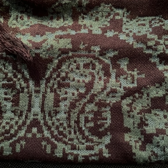 𝅺catherine’s Fringed Navy Teal Shawl Shrug Cape OS - Picture 8 of 9